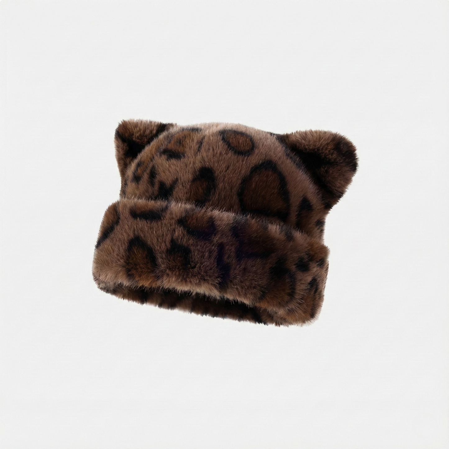 Lucy Leopard Faux Fur Winter Hat