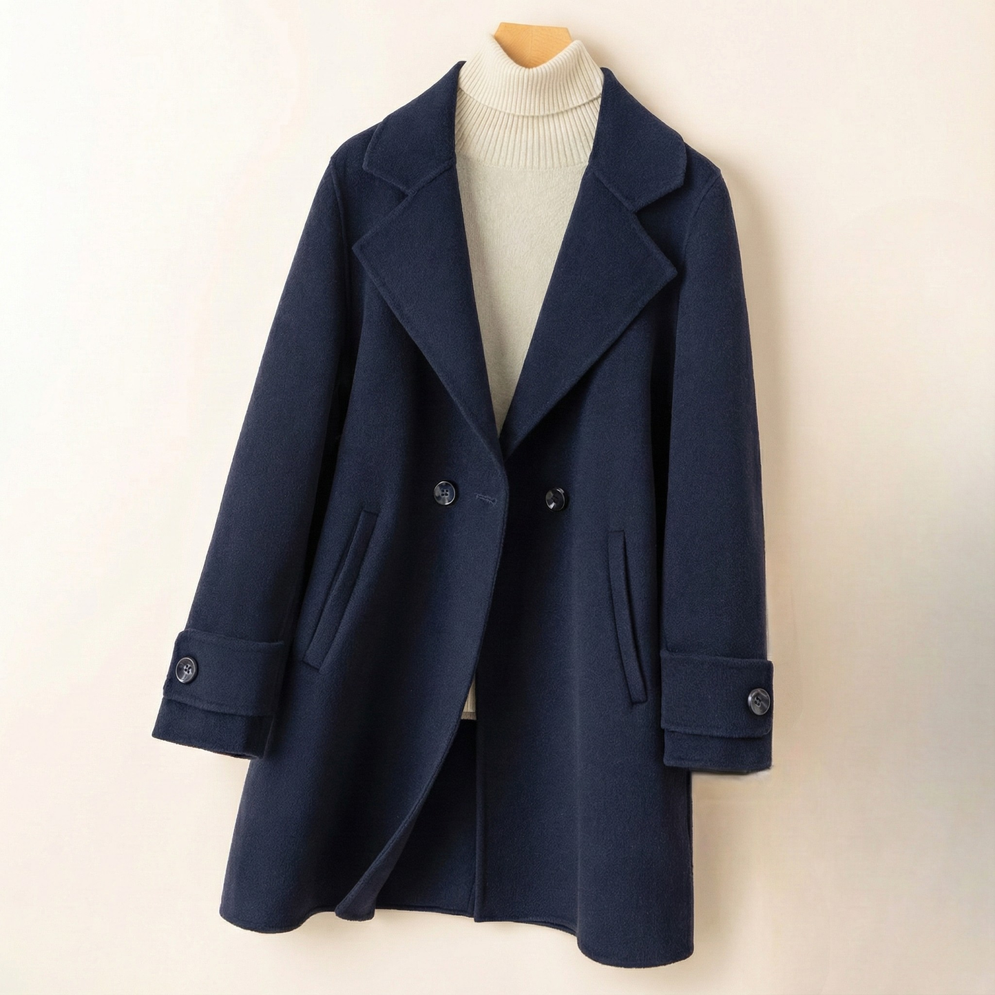 Carina Classic Wool Blend Tailored Coat