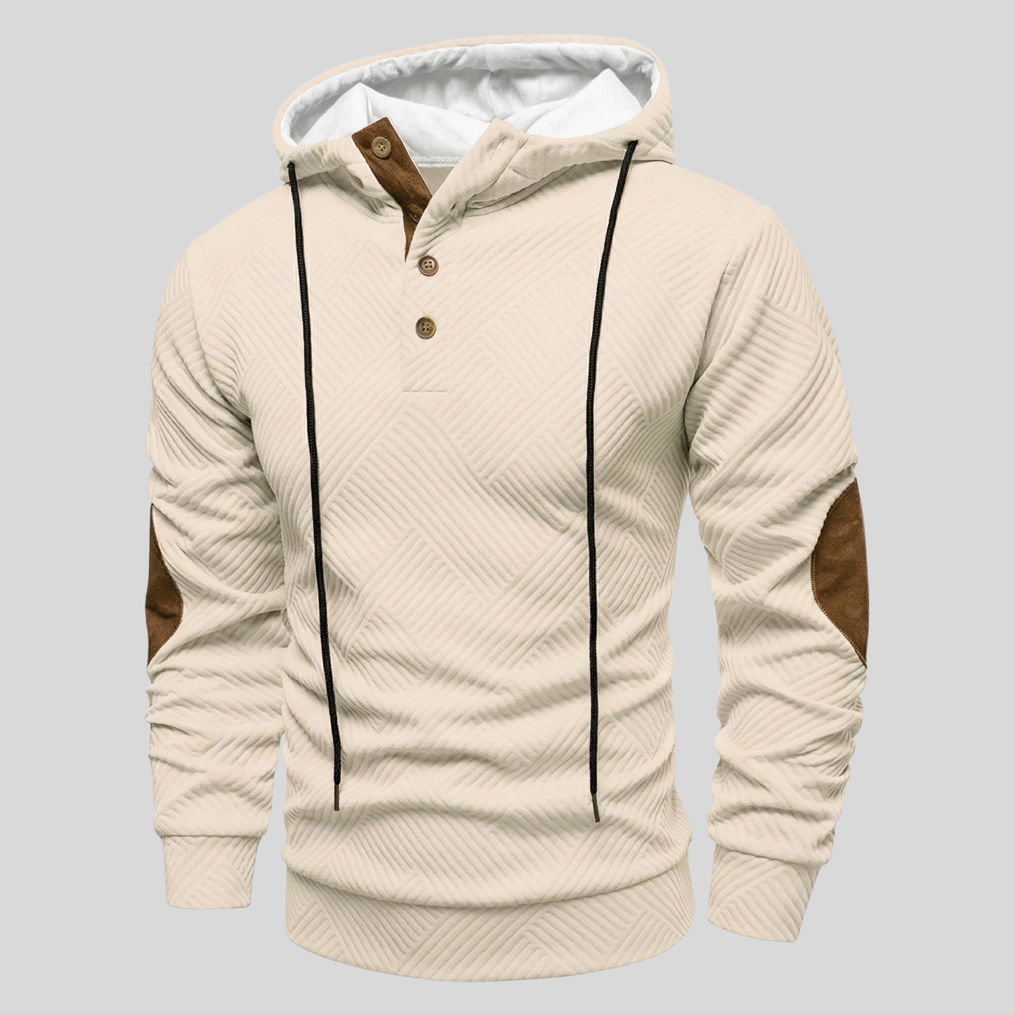 Lugo Textured Hooded Sweater