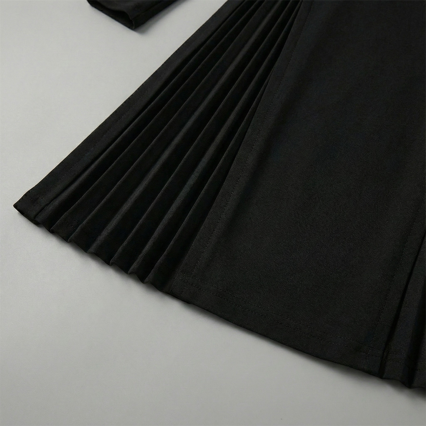 Elegant Pleated Detail Mini Dress