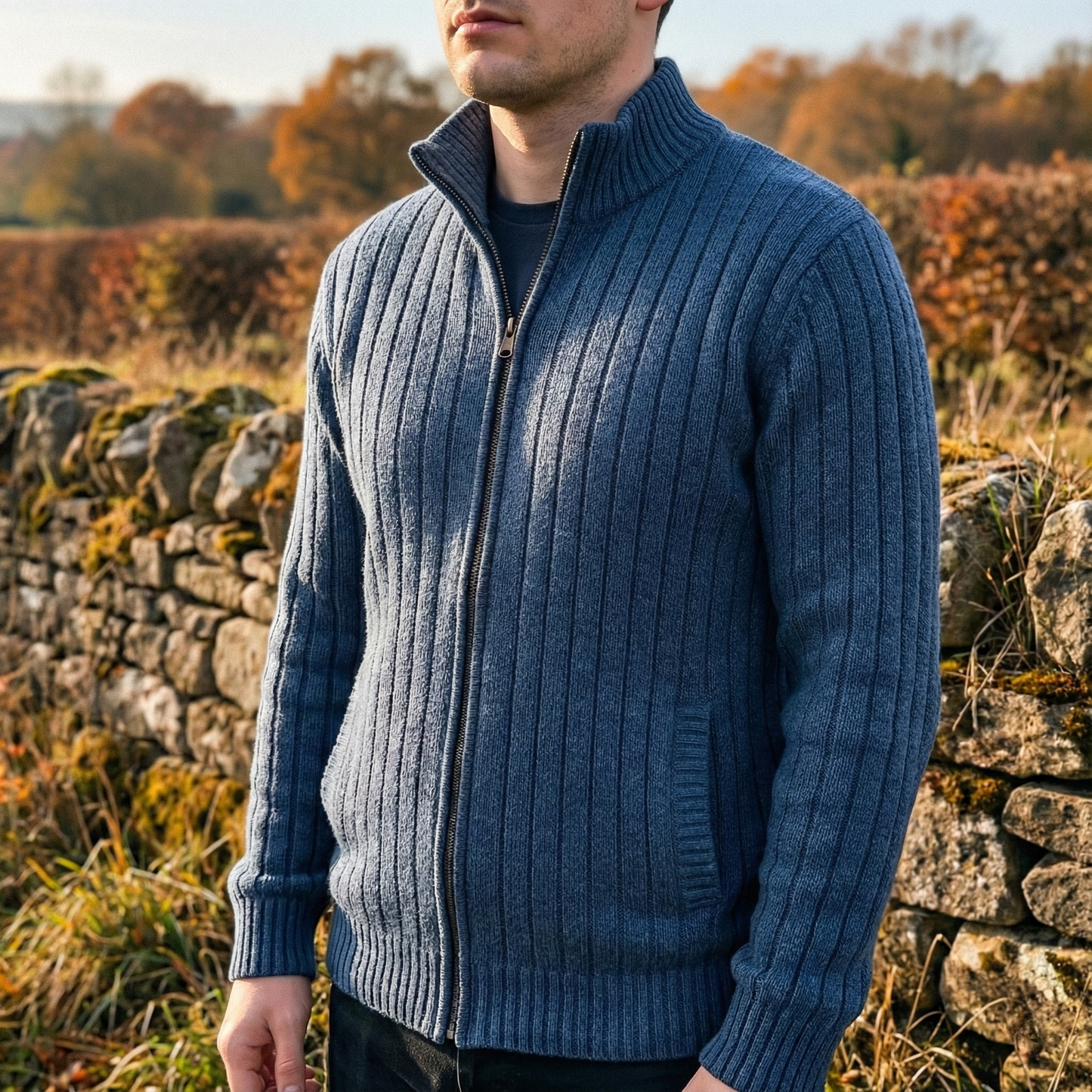 Ciedera Cashmere Zip Cardigan