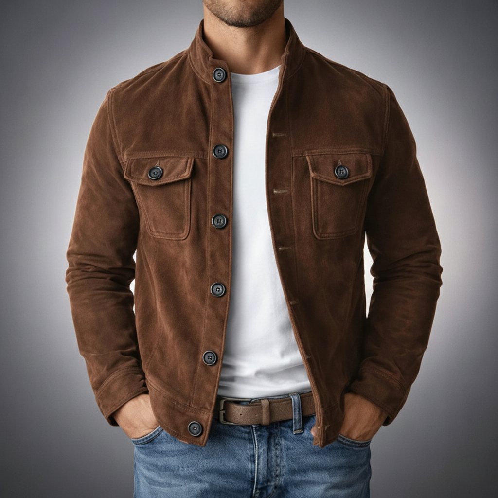 Porter Suede Utility Jacket