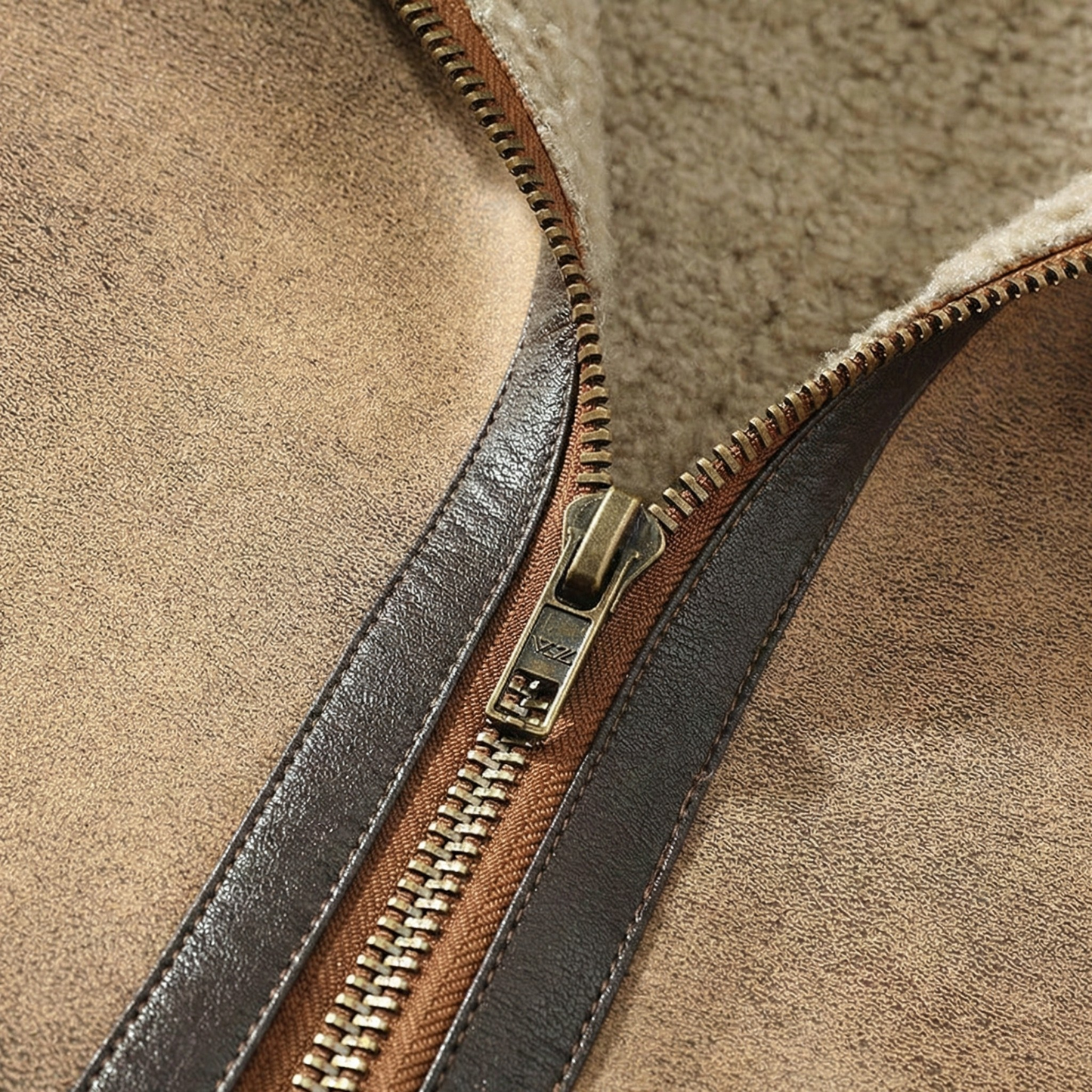 Noble Sherpa-Lined Aviator Hooded Jacket