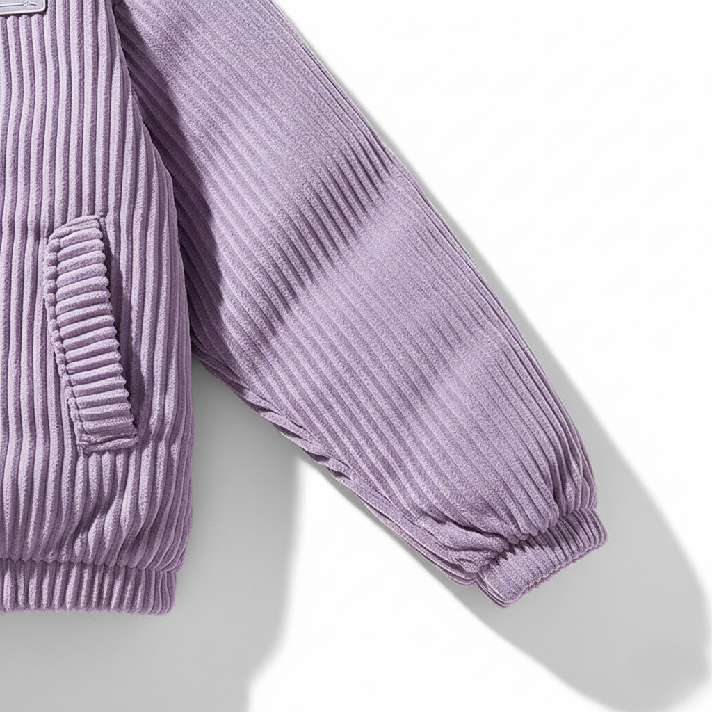 Ribbed Corduroy Puffer Jacket