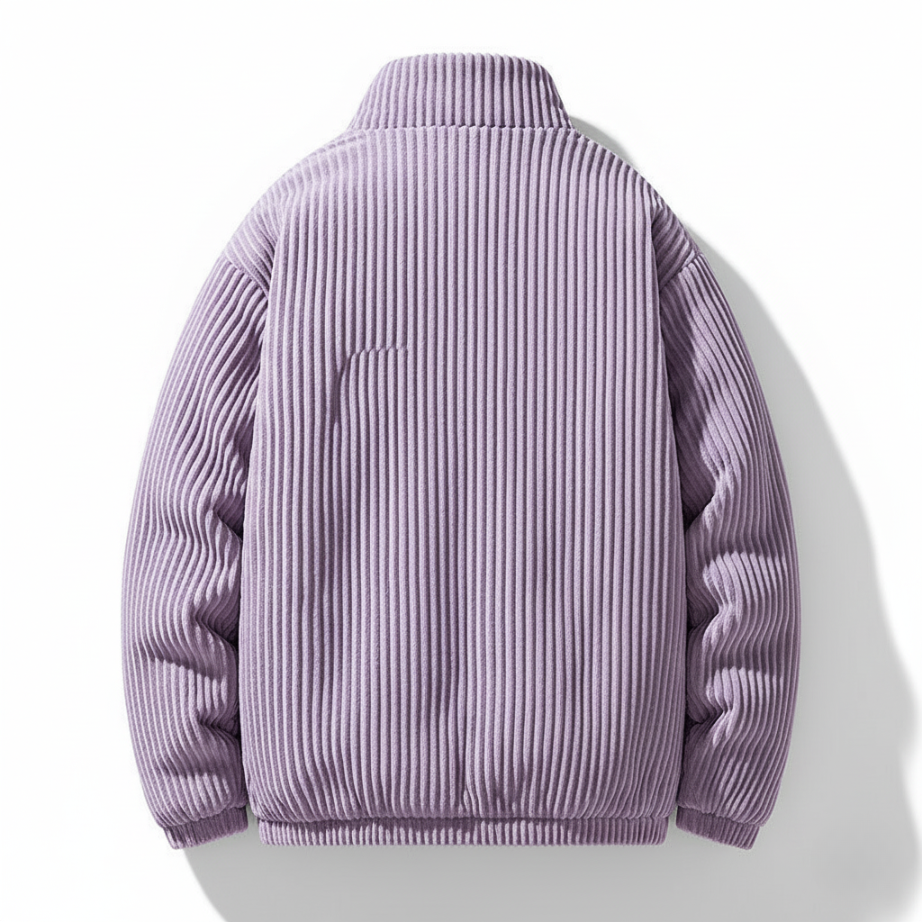 Ribbed Corduroy Puffer Jacket