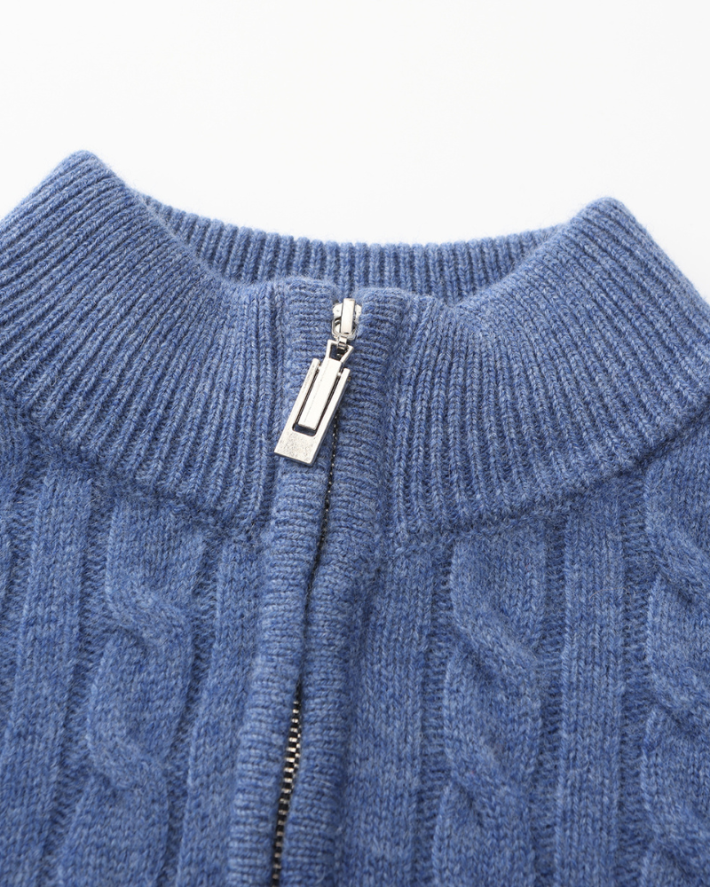 Ciedera Cashmere Woven Half Zip