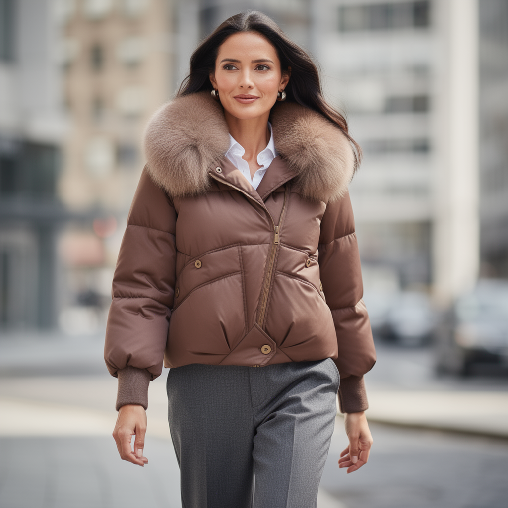Milani Fur Collar Puffer Jacket