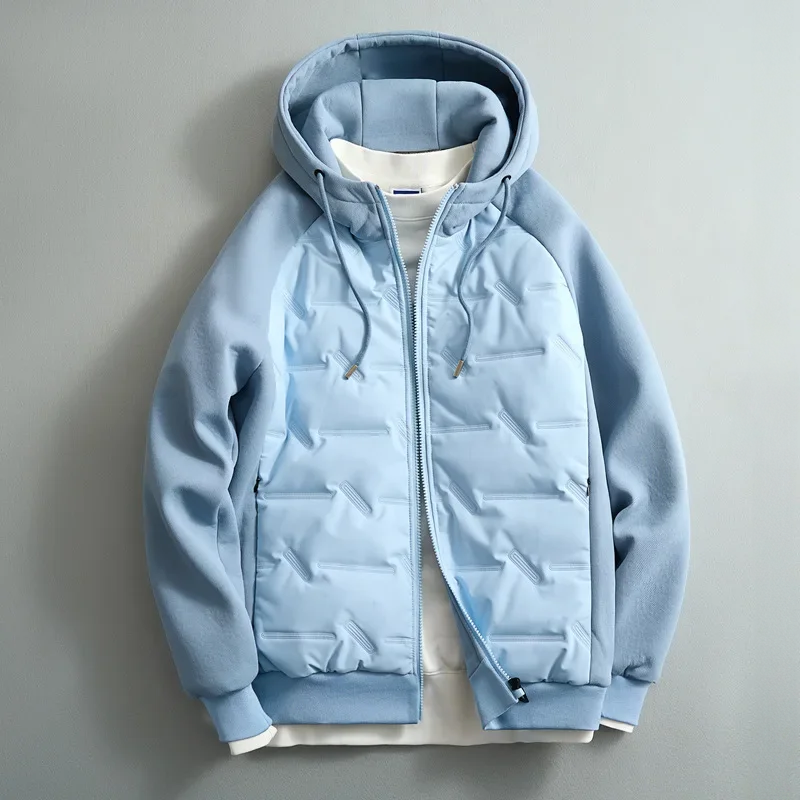 Two-Tone Padded Hooded Jacket