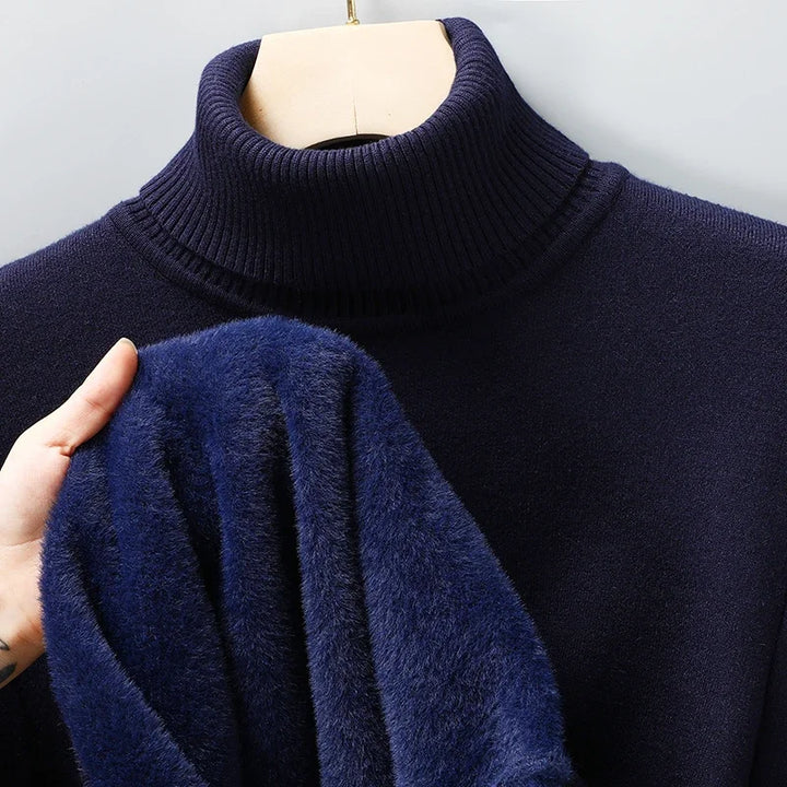 Classic Ribbed Turtleneck Sweater