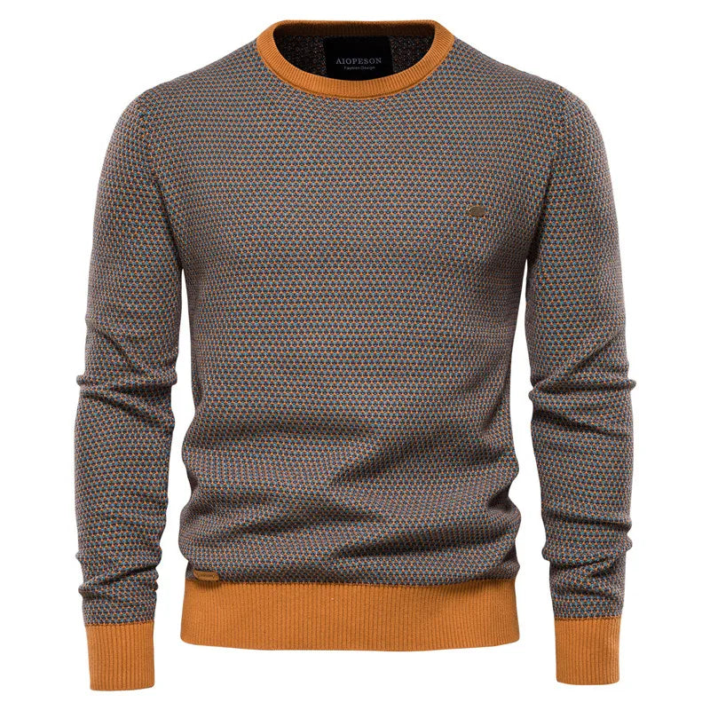 Maurizio Checkered Pattern Sweater