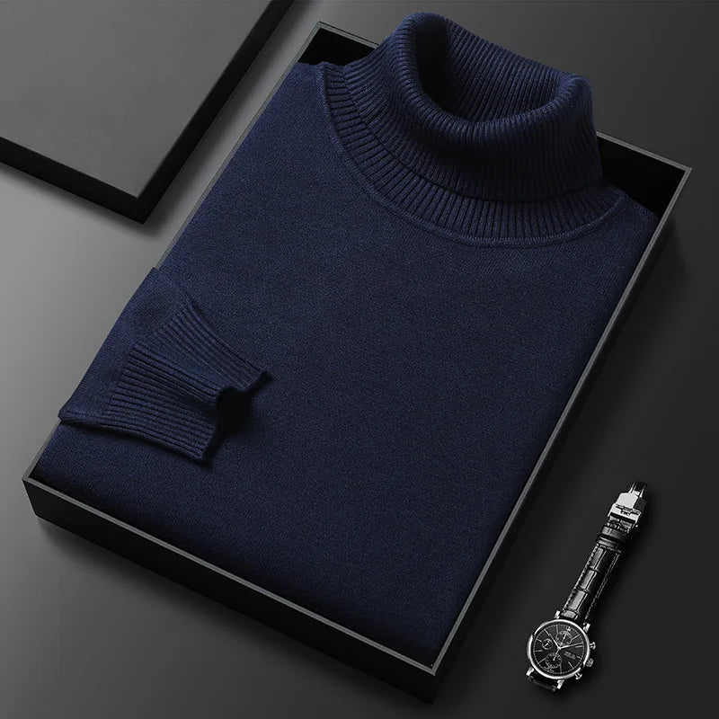 Classic Cashmere-Blend Turtleneck