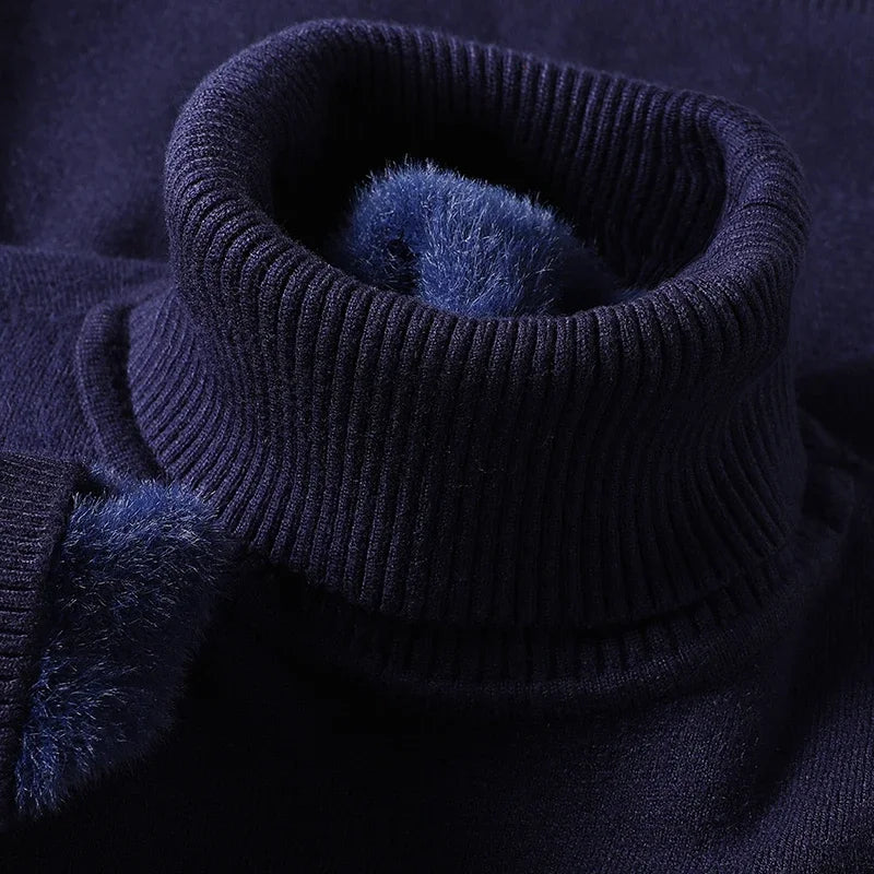 Classic Ribbed Turtleneck Sweater