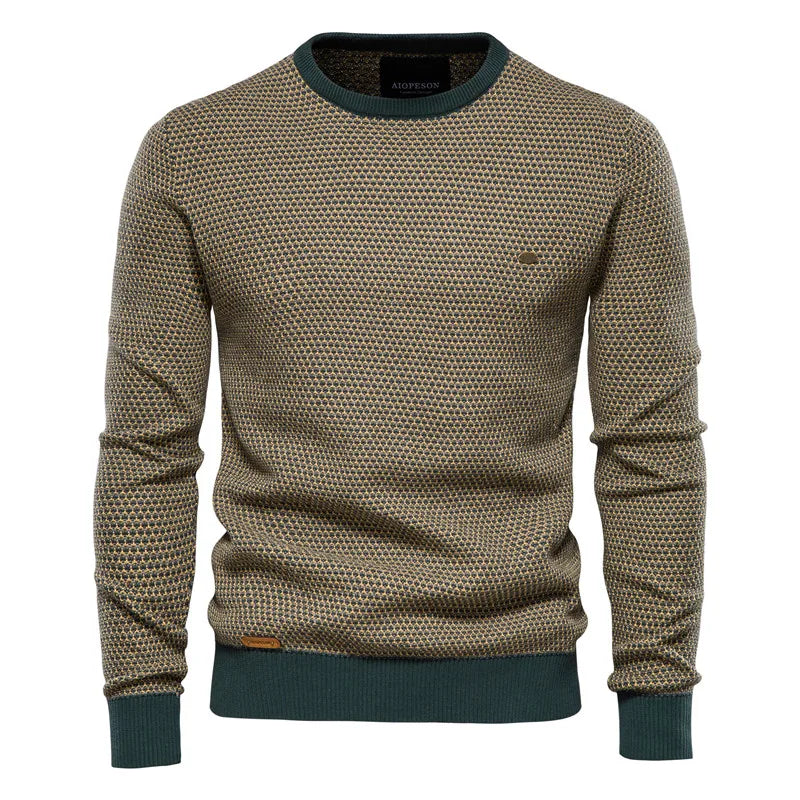 Maurizio Checkered Pattern Sweater
