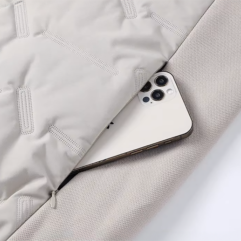 Two-Tone Padded Hooded Jacket