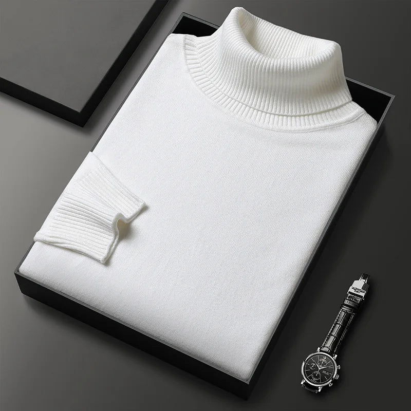 Classic Cashmere-Blend Turtleneck