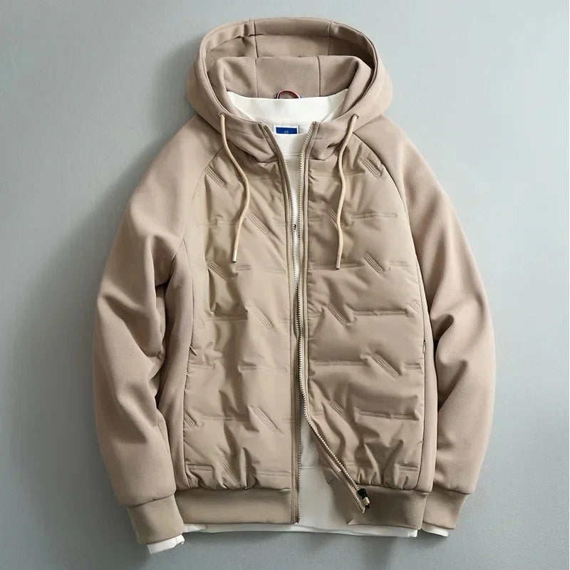 Two-Tone Padded Hooded Jacket