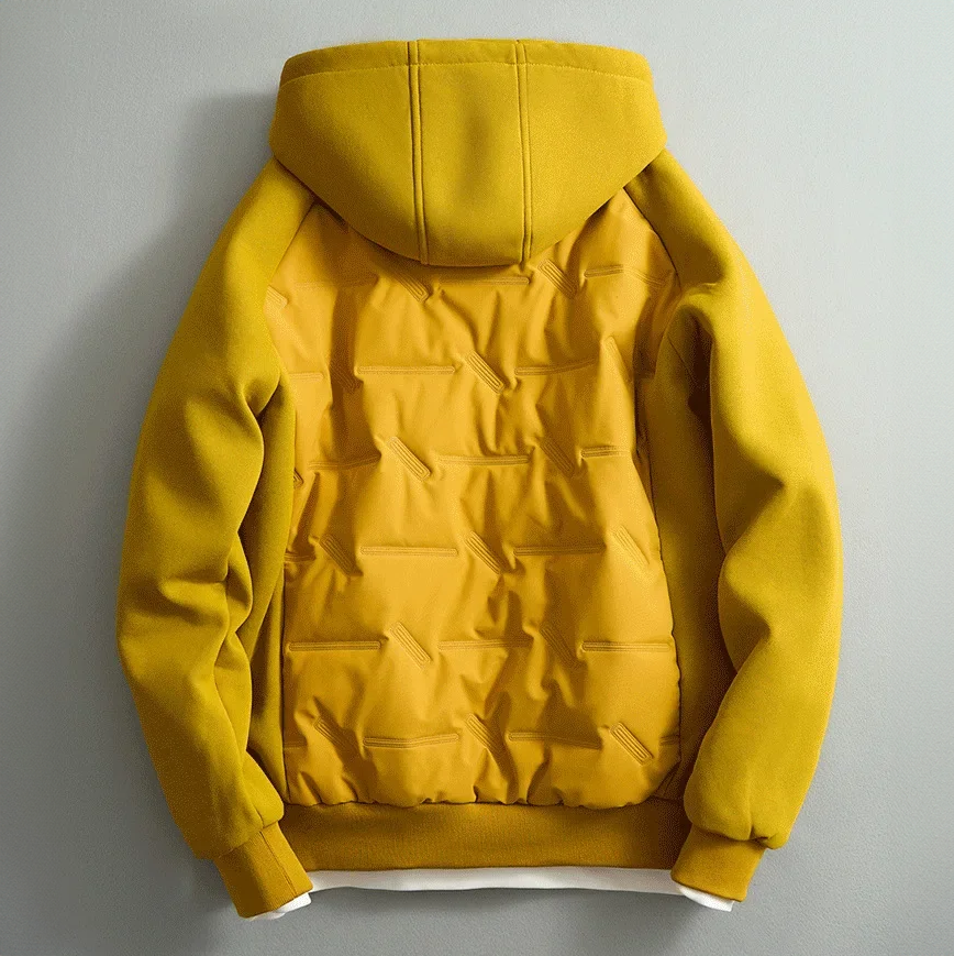 Two-Tone Padded Hooded Jacket