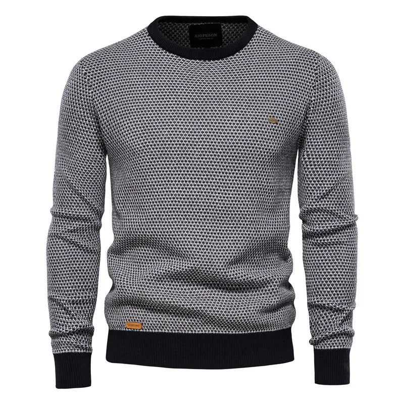 Maurizio Checkered Pattern Sweater