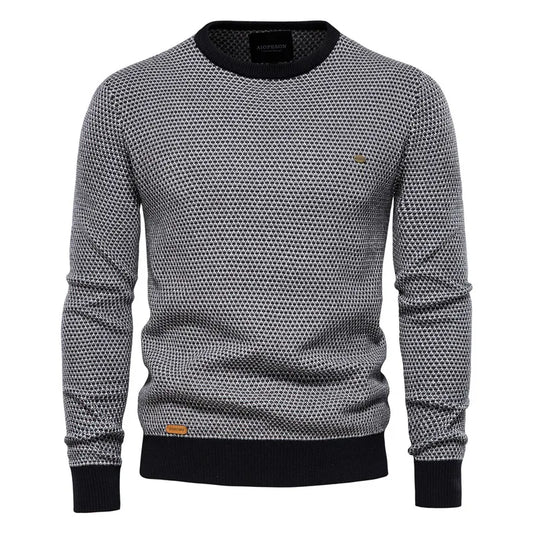 Maurizio Checkered Pattern Sweater