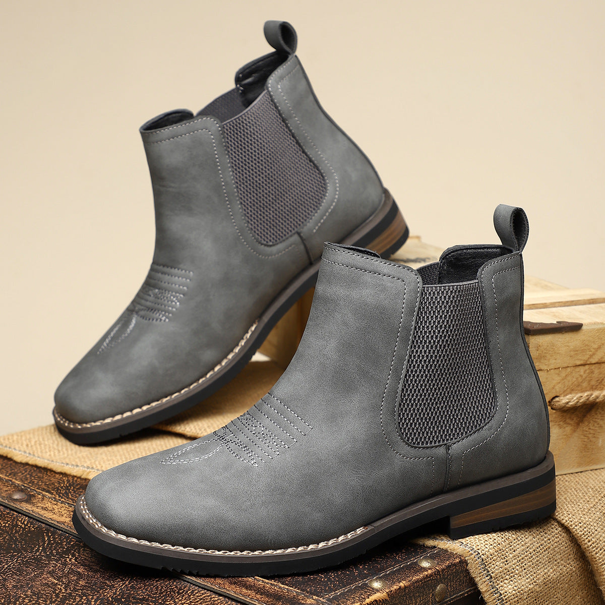 Ciedera Classic Leather Chelsea Boots