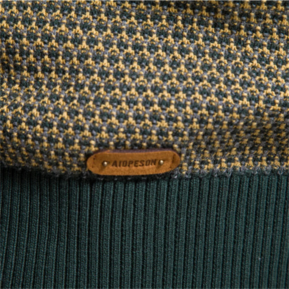 Maurizio Checkered Pattern Sweater