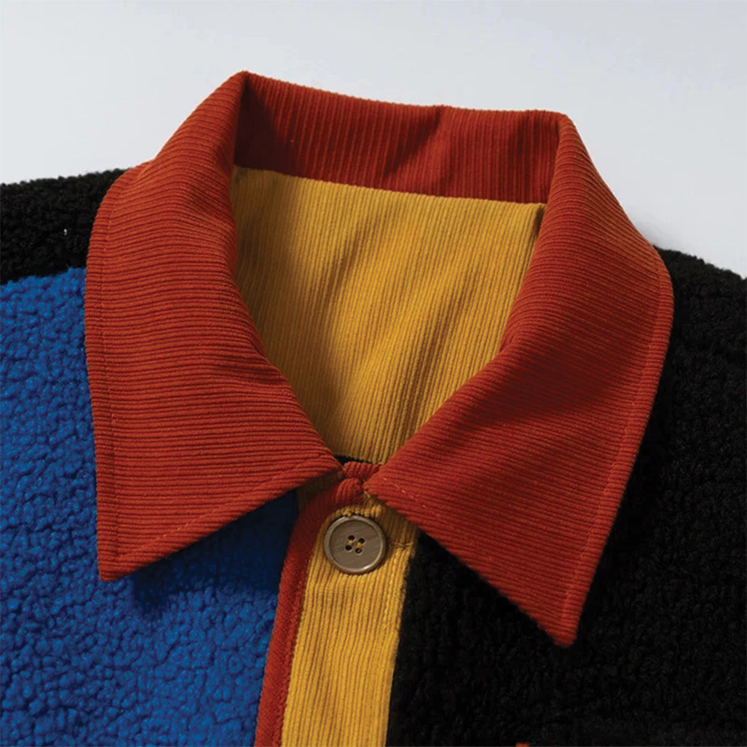 Savoni Color-Block Fleece Jacket