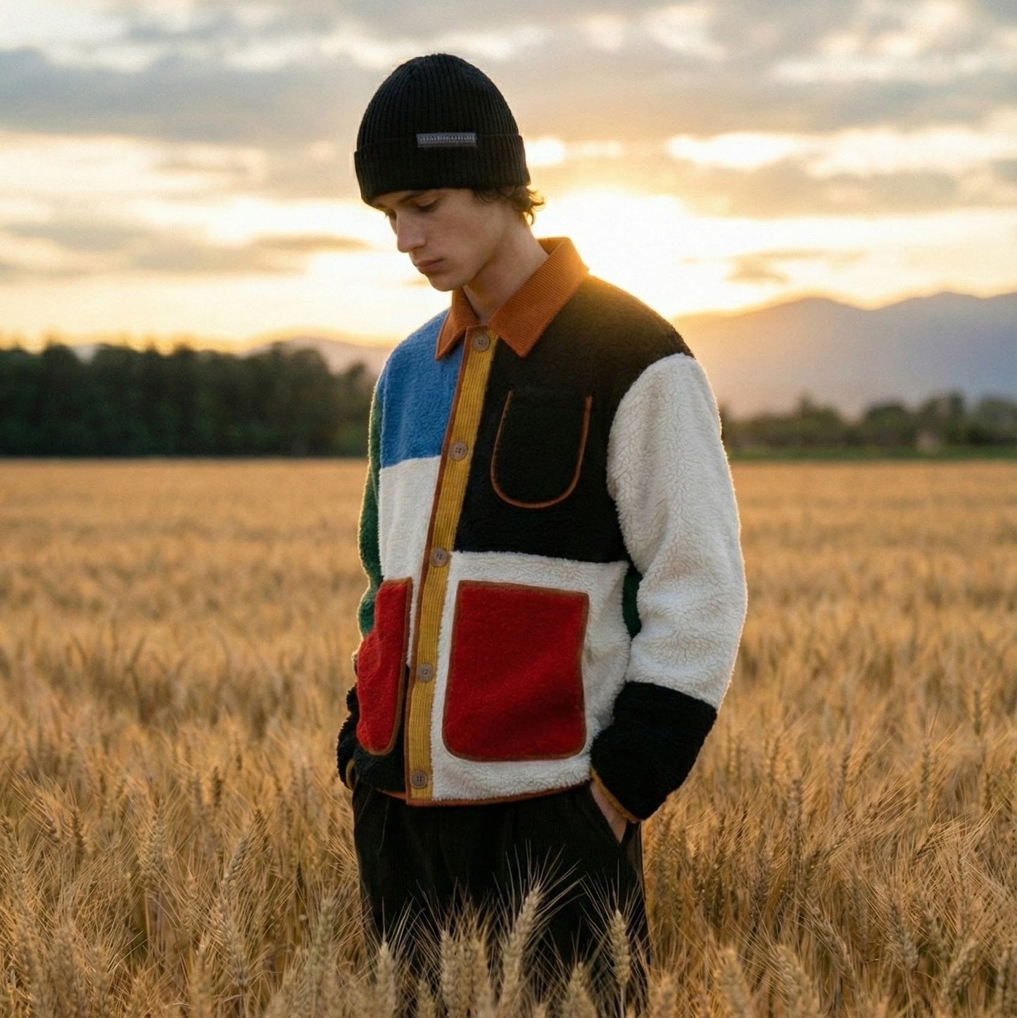 Savoni Color-Block Fleece Jacket