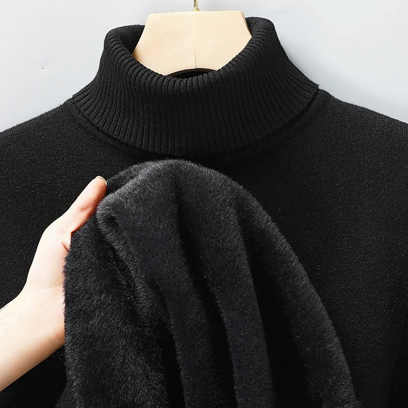 Classic Ribbed Turtleneck Sweater