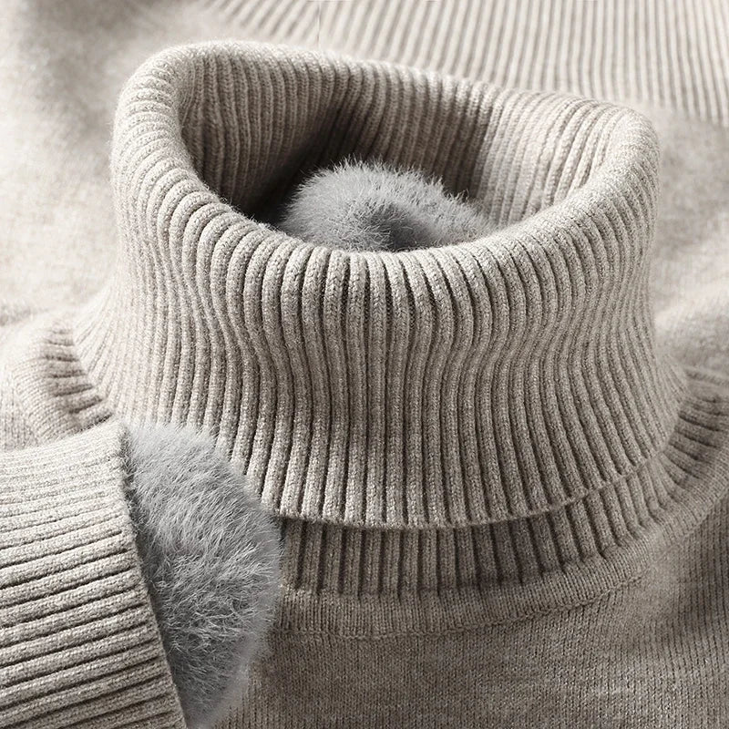 Classic Ribbed Turtleneck Sweater