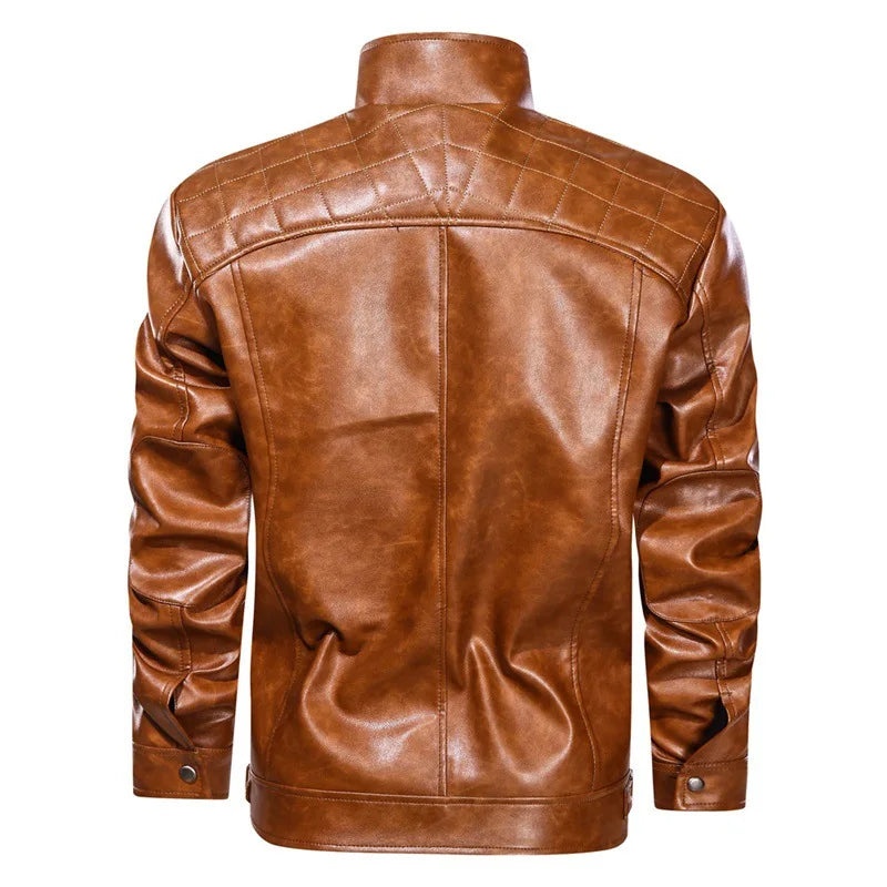Alder Classic Leather Biker Jacket