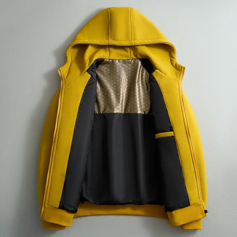 Two-Tone Padded Hooded Jacket