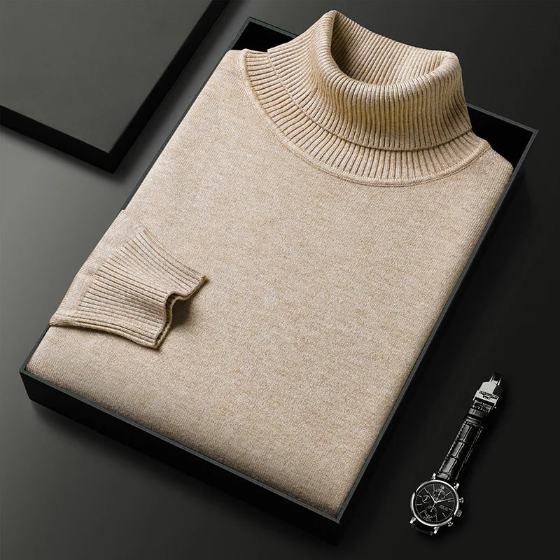 Classic Cashmere-Blend Turtleneck