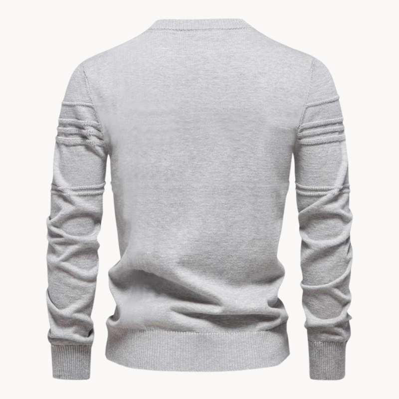 Leandro Elegant Sweater With Checkered Design