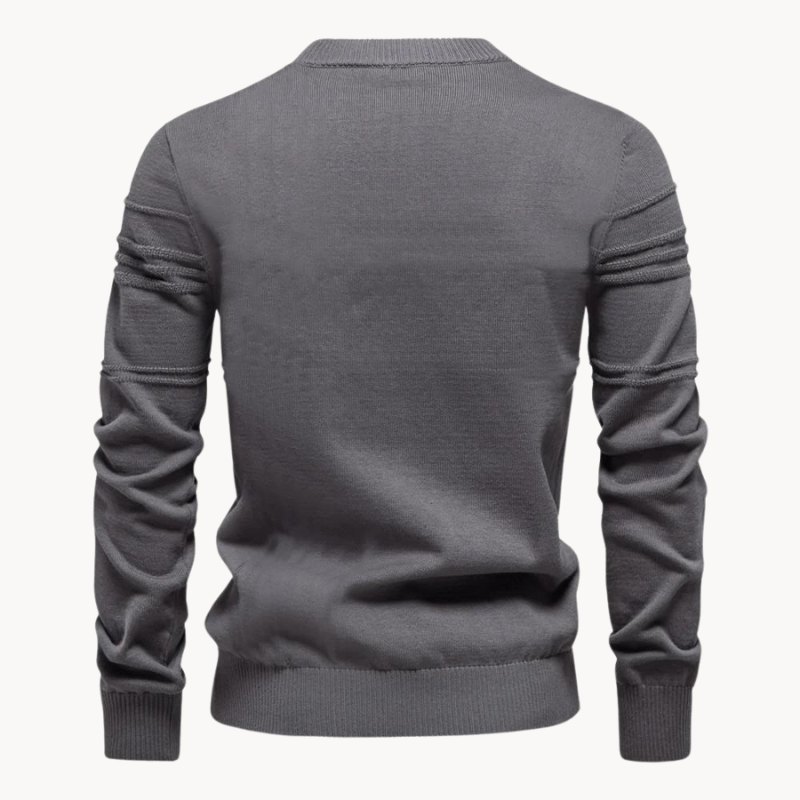 Leandro Elegant Sweater With Checkered Design