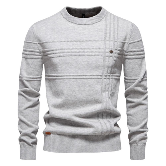 Leandro Elegant Sweater With Checkered Design