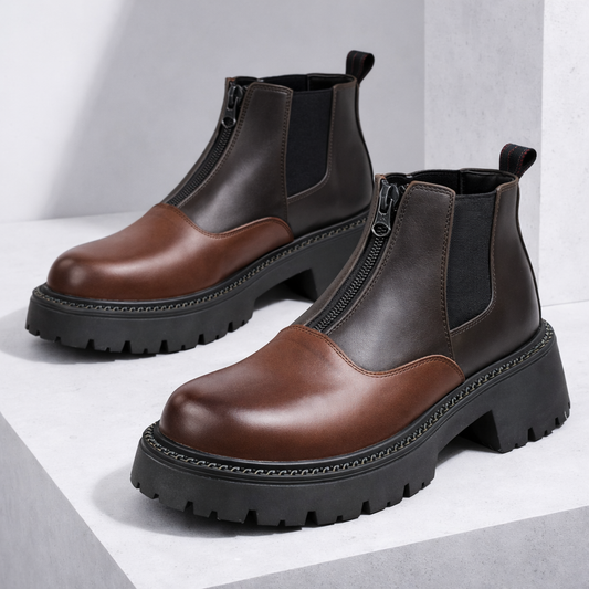 Veneto Leather Chelsea Boots