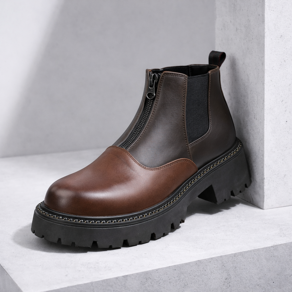 Veneto Leather Chelsea Boots