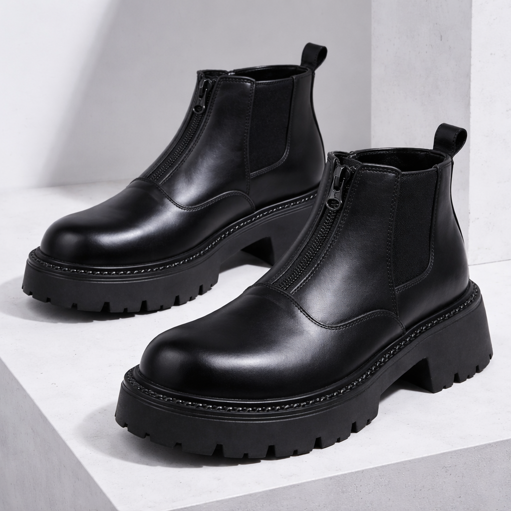 Veneto Leather Chelsea Boots