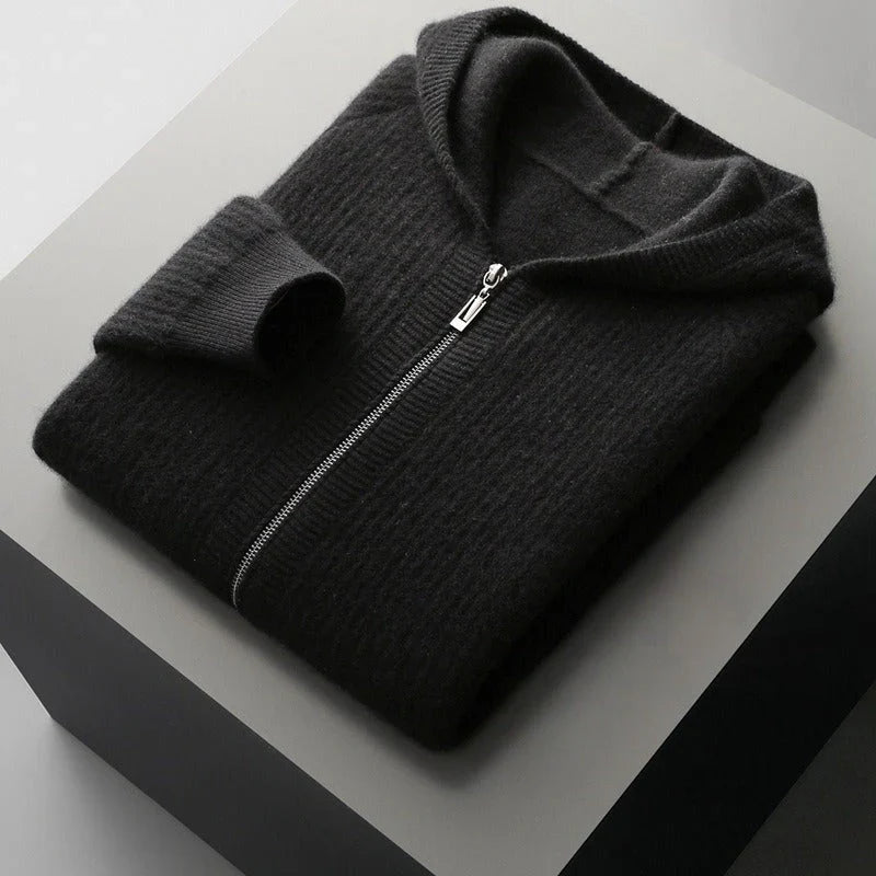 Ciedera Ribbed Zip Hoodie