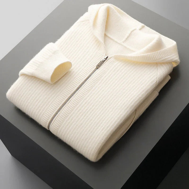 Ciedera Ribbed Zip Hoodie