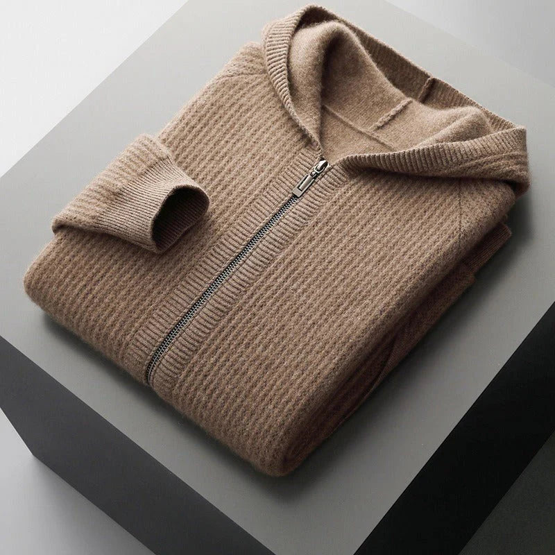 Ciedera Ribbed Zip Hoodie