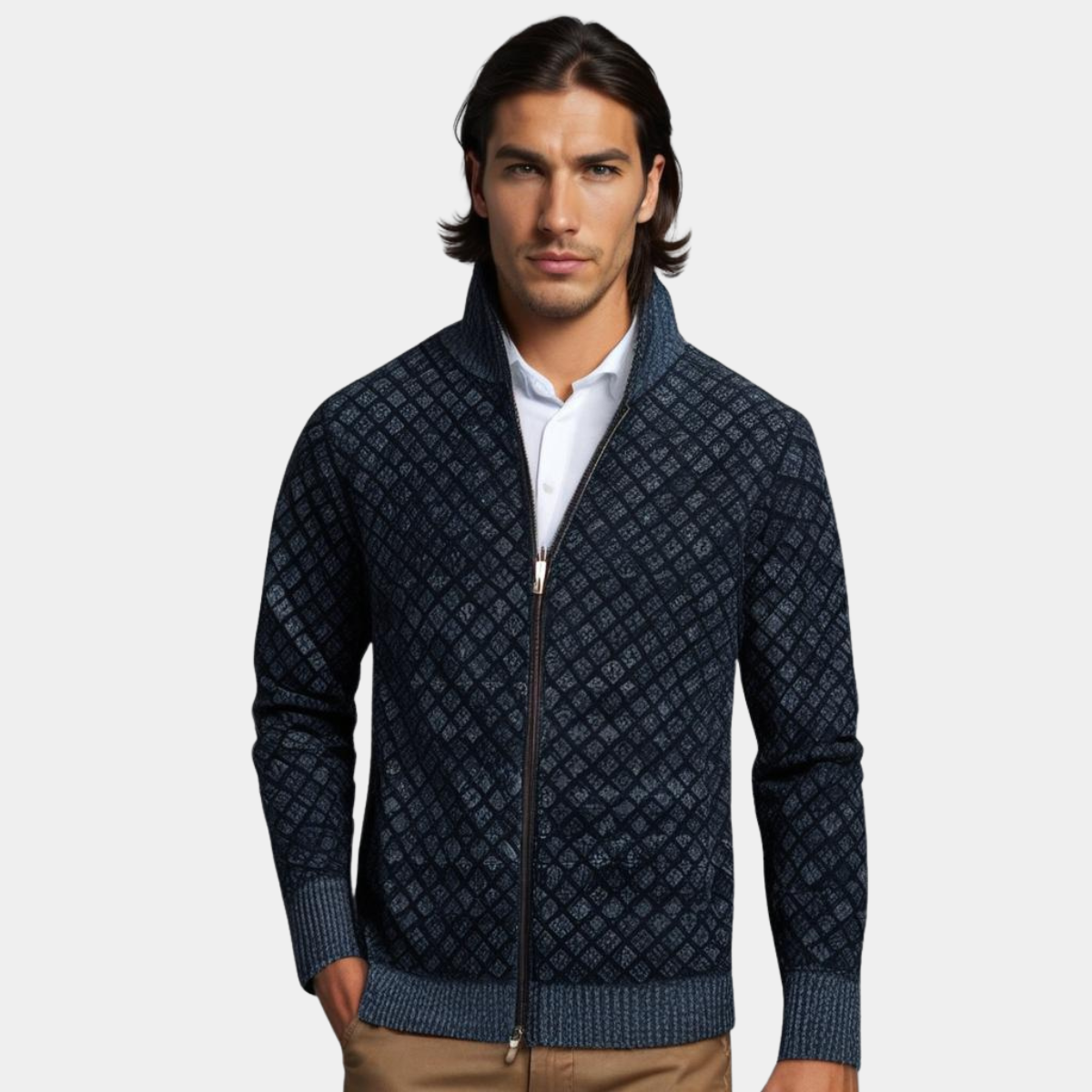Ciedera Knitted Zip Cardigan