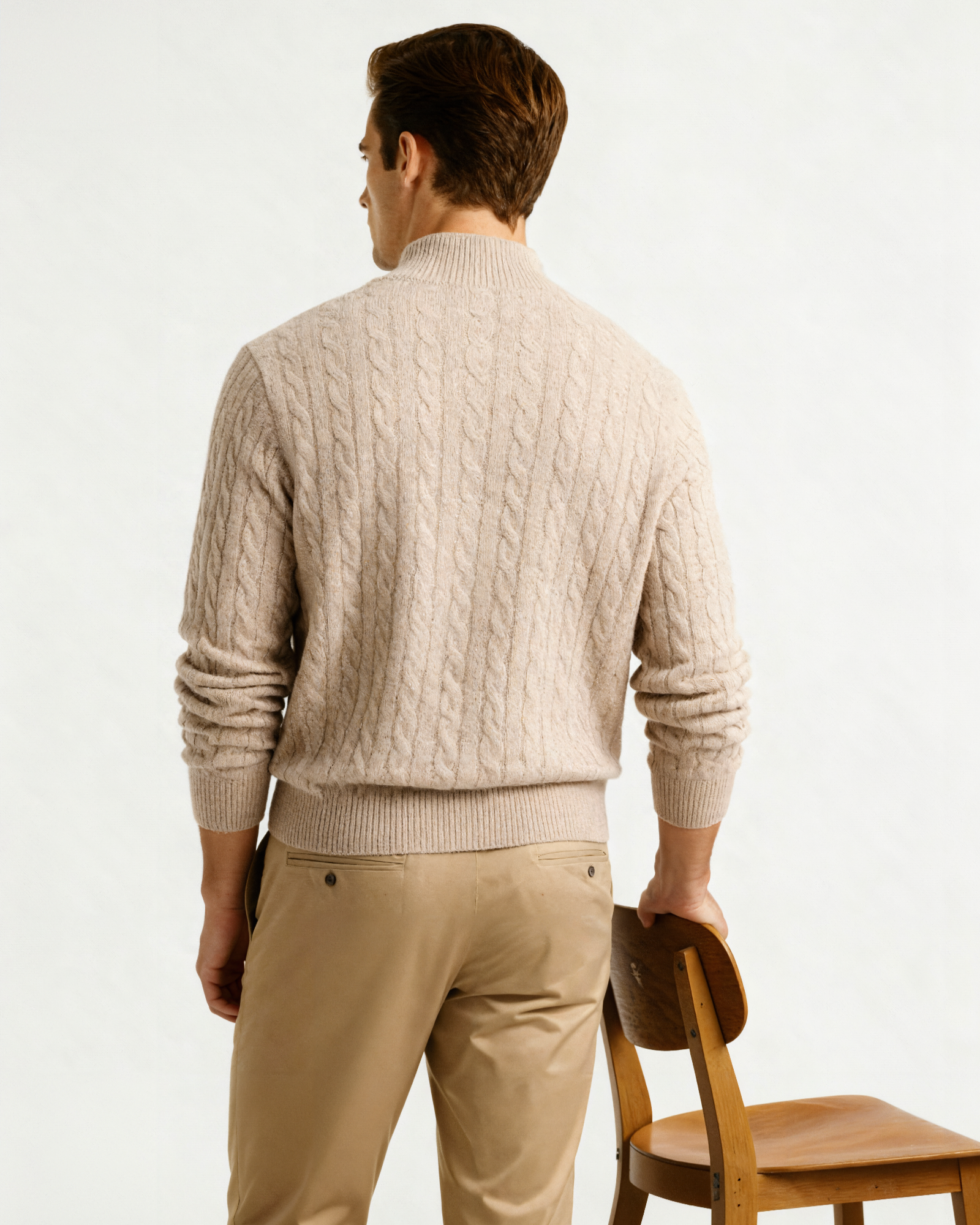 Ciedera Cashmere Woven Half Zip