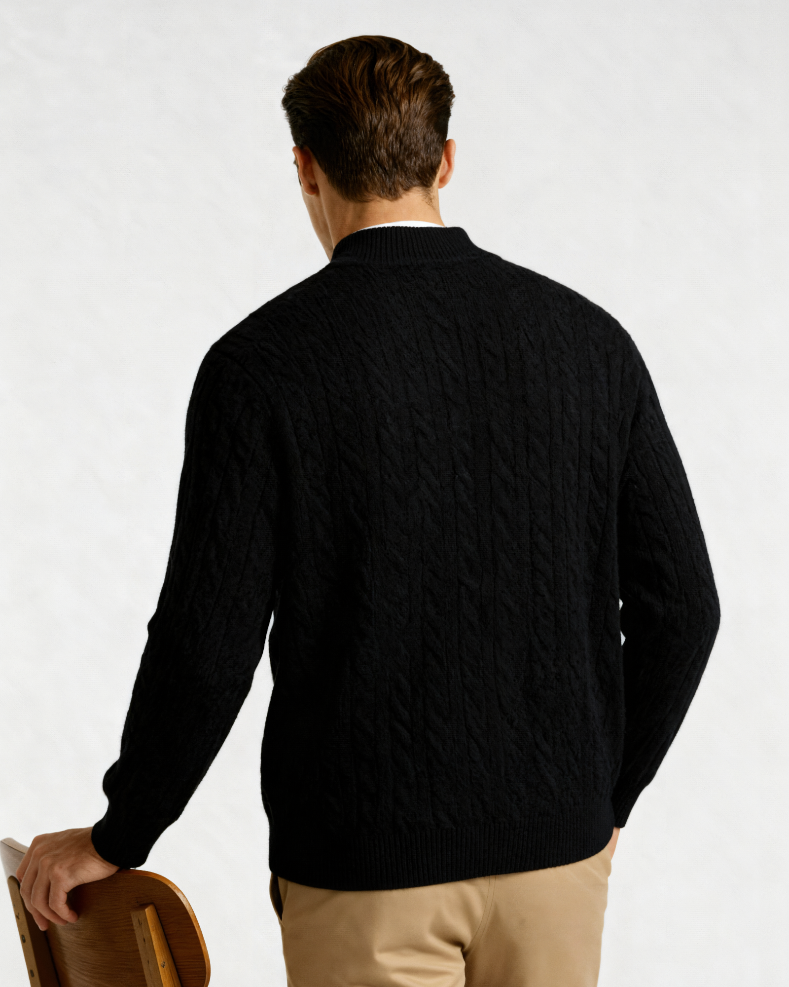 Ciedera Cashmere Woven Half Zip
