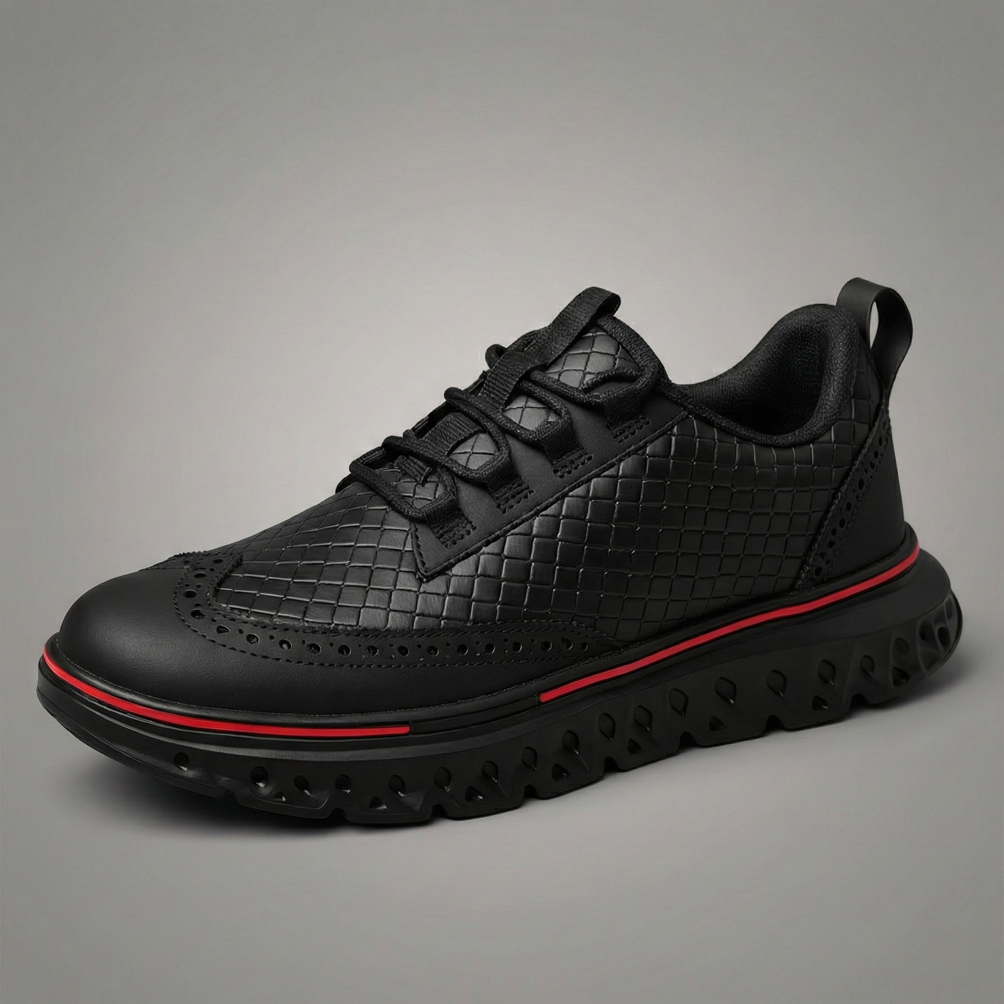 Grant Woven Leather Sneakers