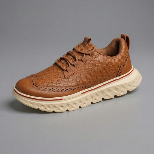 Grant Woven Leather Sneakers