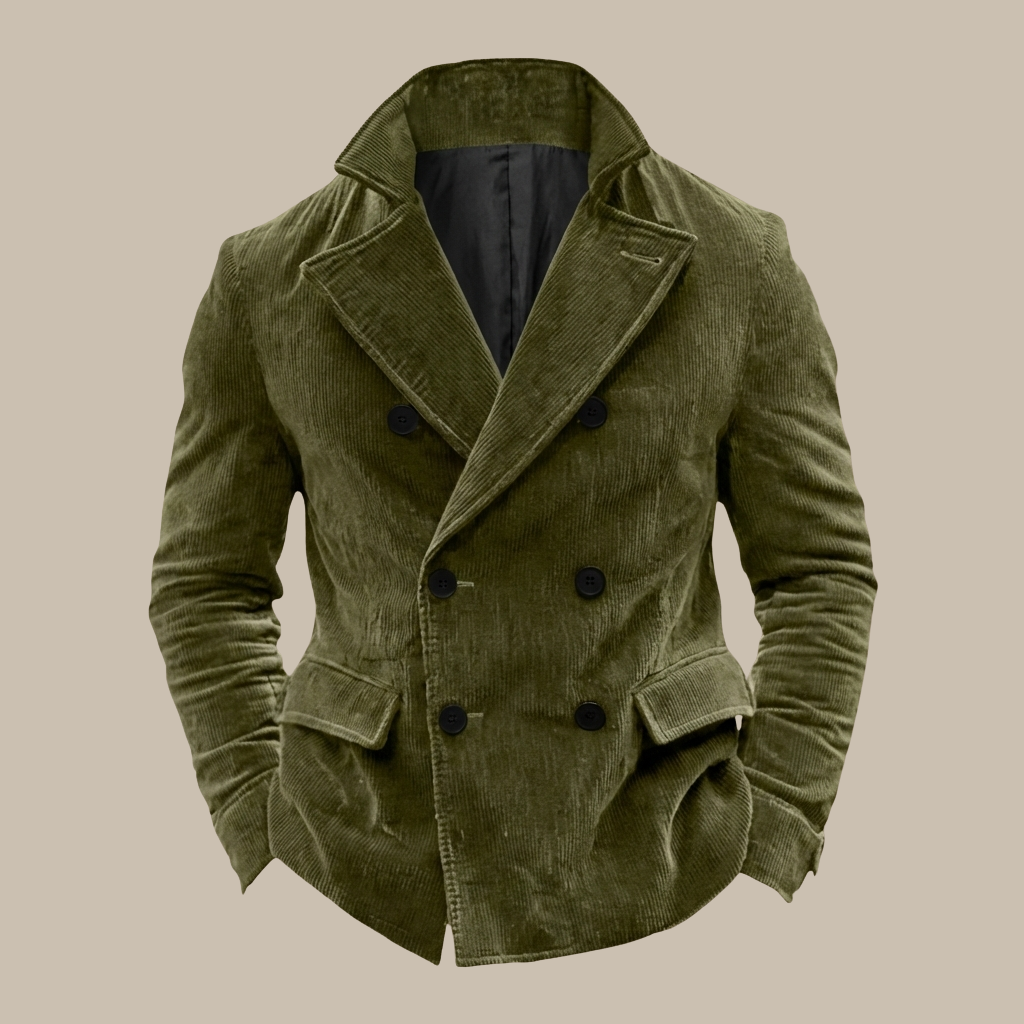 Oakmont Corduroy Double-Breasted Jacket