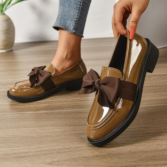 Valencia Bow Patent Loafers
