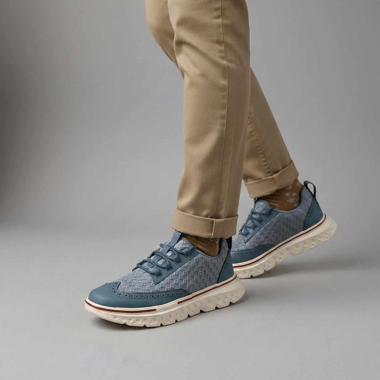 Grant Woven Leather Sneakers