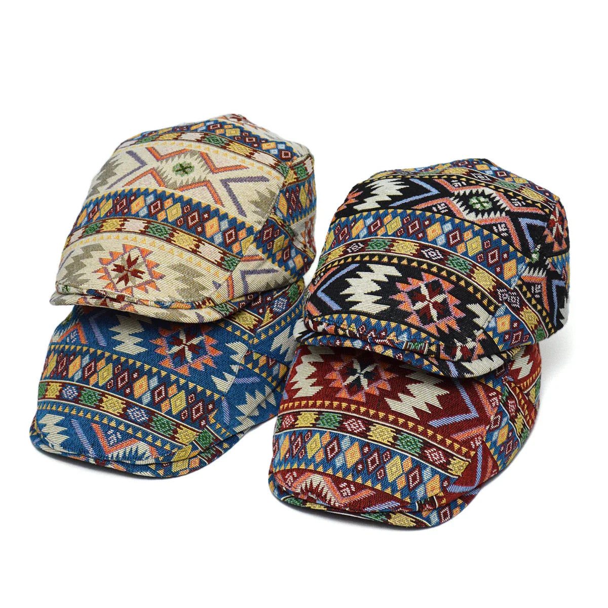 Arleno Patterned Flat Cap
